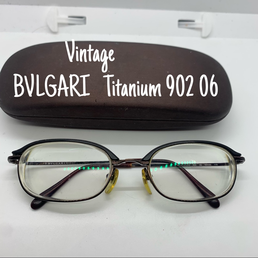 BVLGARI titanium eyeglass frames